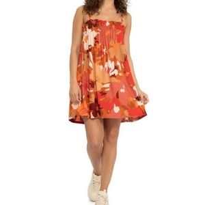 Sanctuary Lakeside Babydoll Floral Mini Dress New